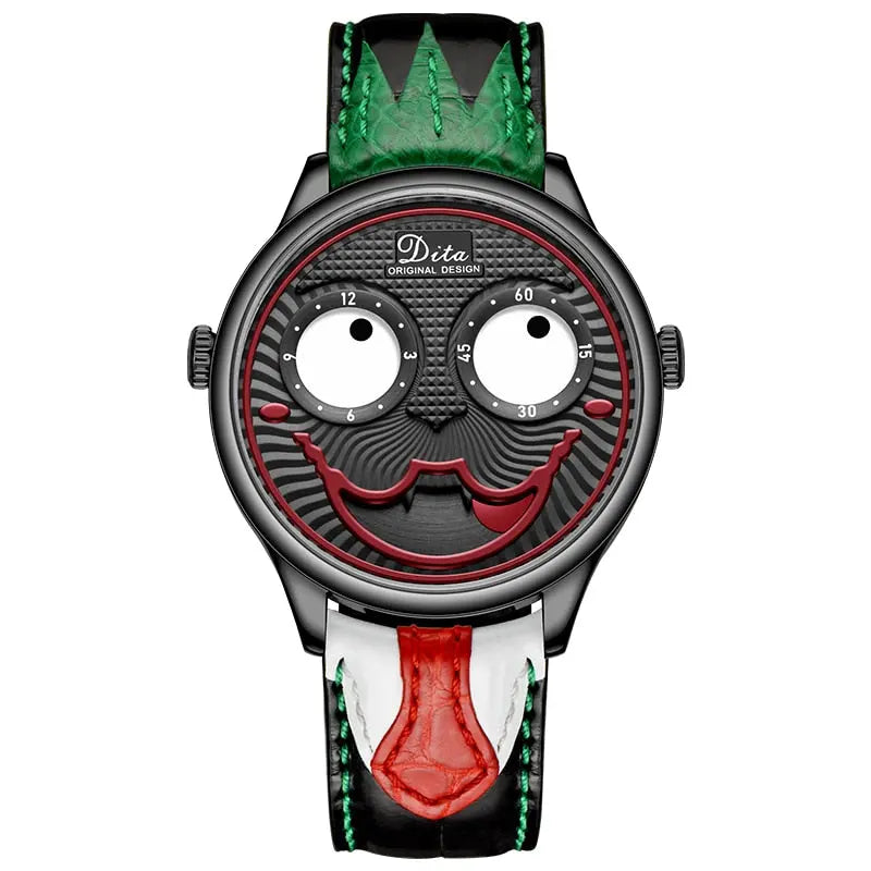 Men’s Joker Quartz Watch – Luxury Designer Leather Strap Fashion Watch EPR