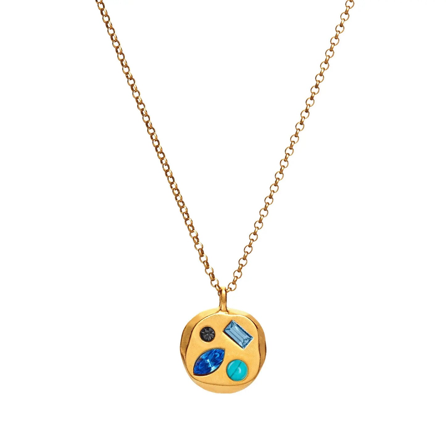 Birthstone Mom Necklace – Colorful Zircon Pendant Titanium Steel Gift for Mother CJ
