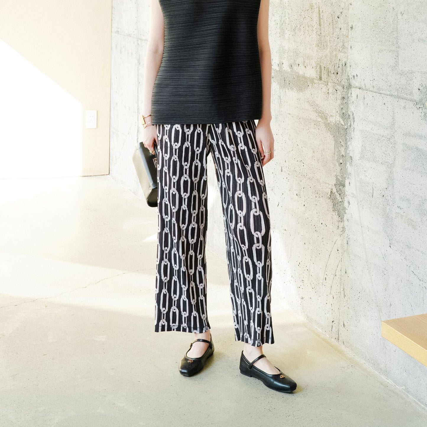Women’s Korean Casual Straight Leg Pants – High Stretch Elastic Waist Lounge Trousers | Lightweight Relaxed Fit Pants EPR