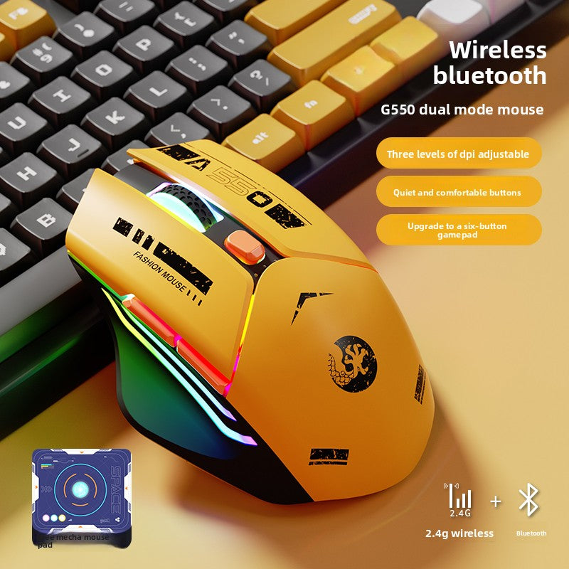 Dual Mode Wireless Gaming Mouse | Bluetooth & 2.4GHz Rechargeable Bluetooth Mouse - EverCharm Gifts