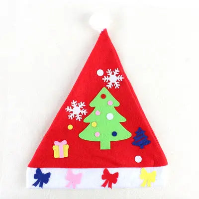 DIY Christmas Hat Kit for Kids – Cute Santa Craft Hat | Holiday Party Activity & Family Fun Decoration CJ