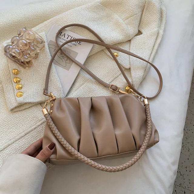 Small Soft PU Leather Underarm Handbag | Luxury Crossbody Handbag - EverCharm Gifts