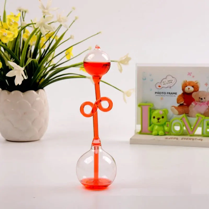 Glass Galileo Thermometer – Decorative Temperature Display Home Ornament CJ