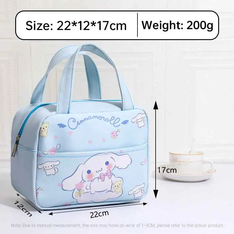 Kuromi Insulated Lunch Bag β Cute Anime Thermal Food Storage Bag for Kids & Girls
