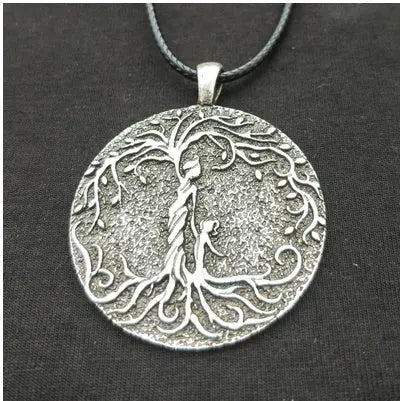 Viking Tree of Life Necklace – Mother & Two Children Pendant | Norse Family Jewelry Mother’s Day Gift CJ