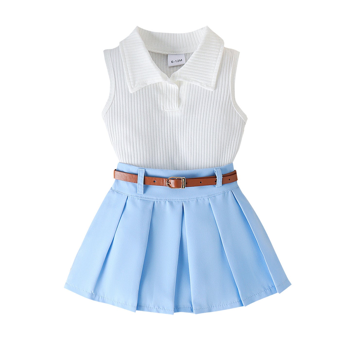 Baby Girls Sleeveless Two Piece Outfit Set | Toddler Girls Outfit Set - EverCharm Gifts