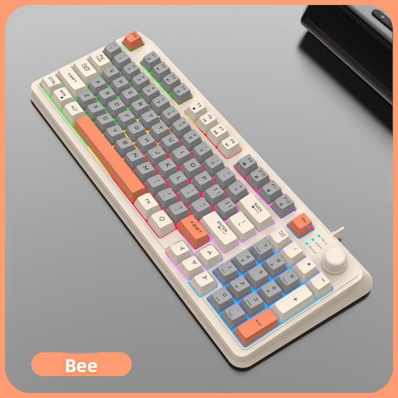 RGB Gaming Keyboard | Mechanical Feel USB Gaming Keyboard with Wrist Rest - EverCharm Gifts