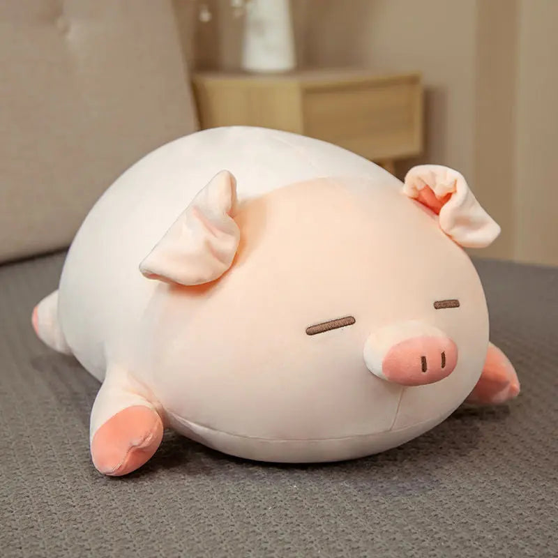 Cute Plush Pig Pillow Toy Soft Cuddly Pig Doll TED