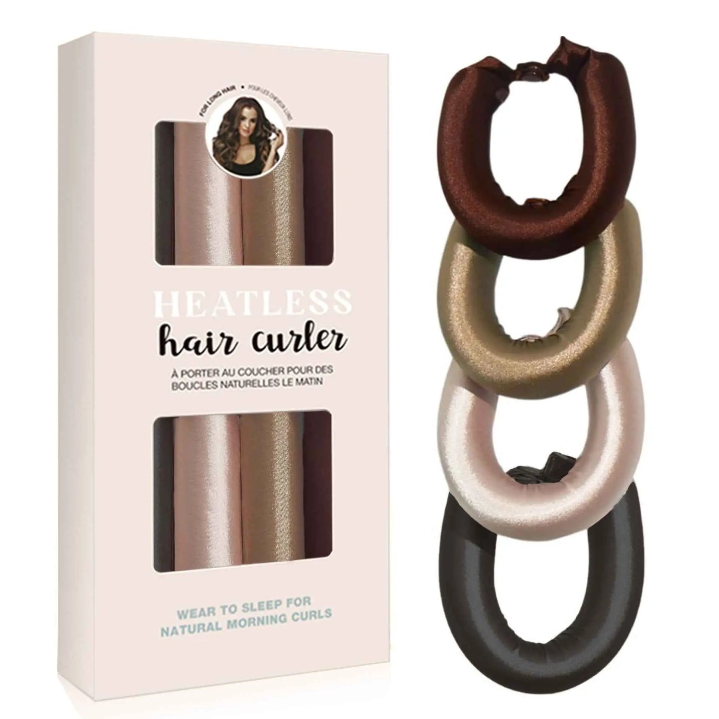 Heatless Hair Curling Set - Overnight Soft Curling Rods for Natural Waves