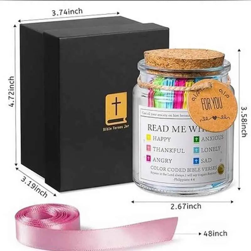 Wish Glass Jar Emotional Keepsake Bottle Decorative Gift w/ Flowers Desktop Decor