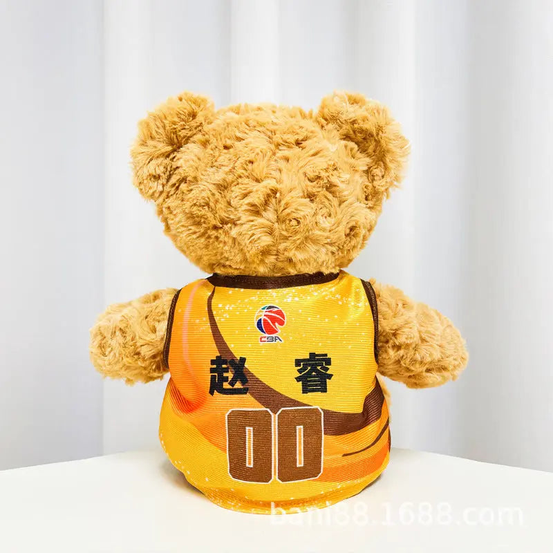 Sports Fan Teddy Bear Plush Soft Athlete-Themed Collectible Stuffed Toy TED