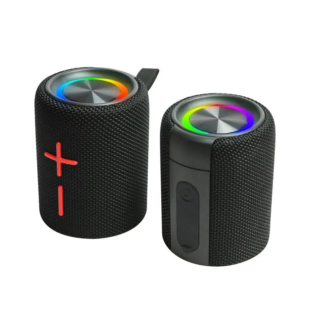Portable Bluetooth Speaker with LED Light Waterproof Wireless Speaker with TF Card & Call Function TED