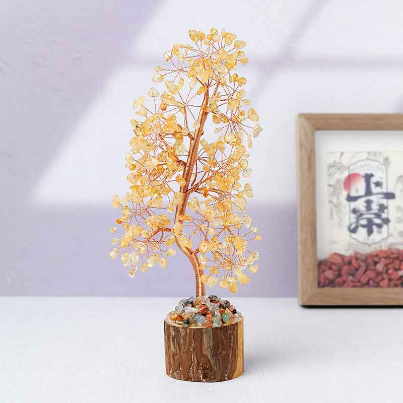 Natural Crystal Tree of Life - Healing Gemstone Decoration for Home & Gifts