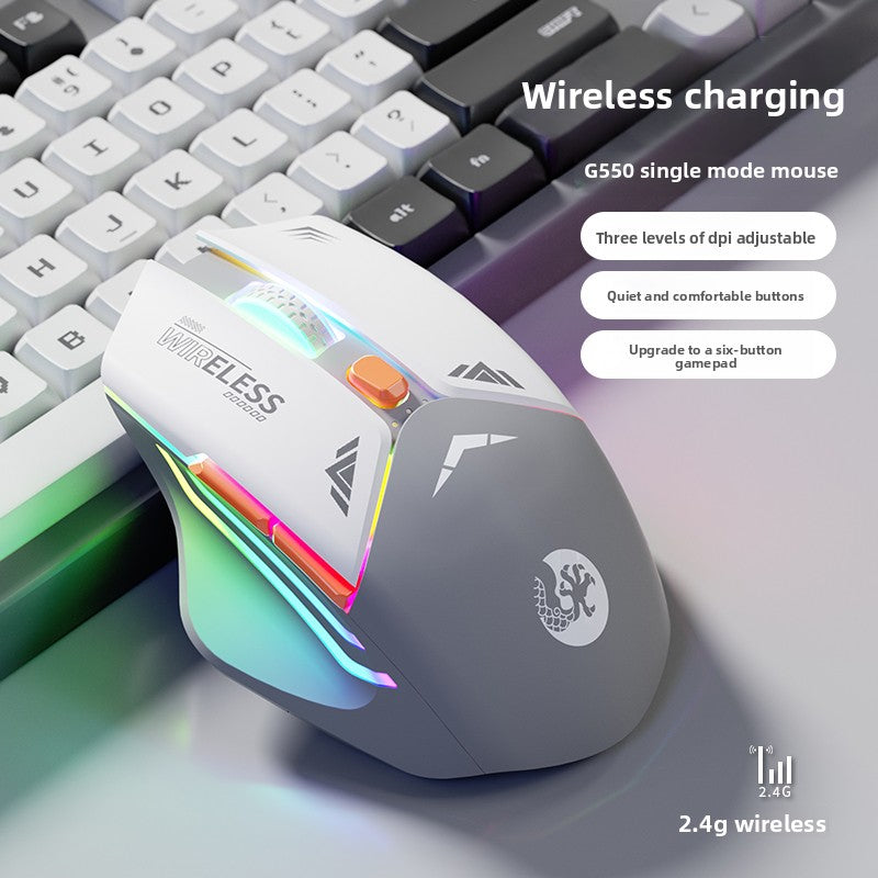 Dual Mode Wireless Gaming Mouse | Bluetooth & 2.4GHz Rechargeable Bluetooth Mouse - EverCharm Gifts