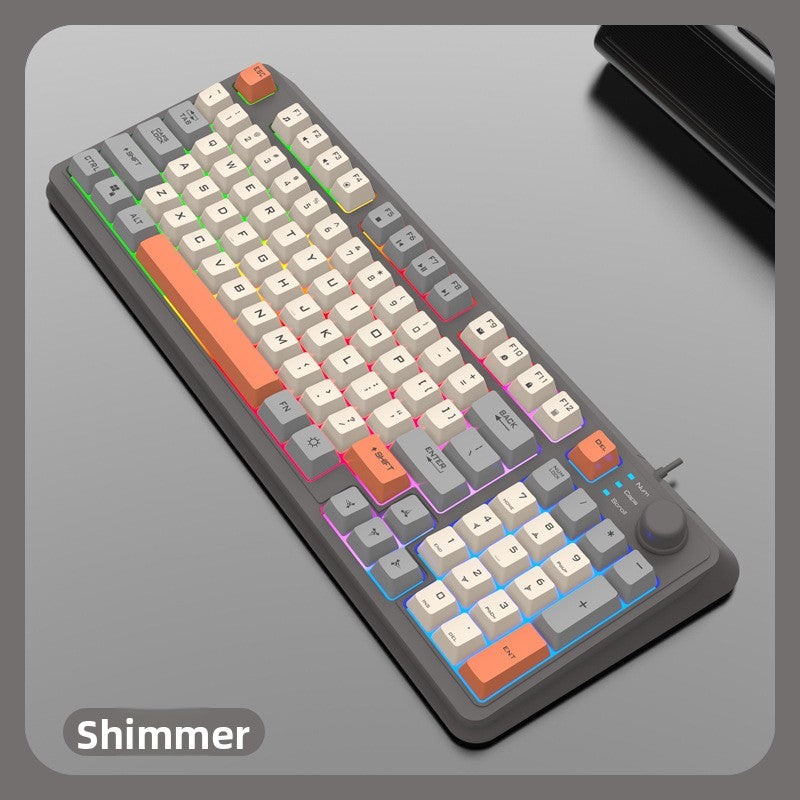 RGB Gaming Keyboard | Mechanical Feel USB Gaming Keyboard with Wrist Rest - EverCharm Gifts
