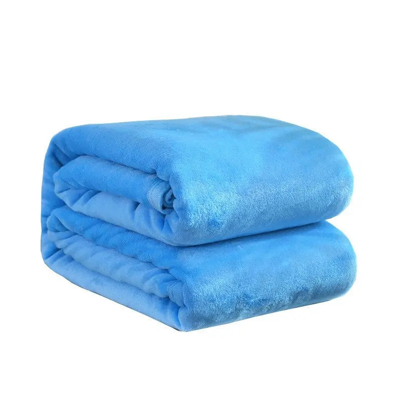 Thickened Soft Coral Fleece Blanket for Home and Gifts TED
