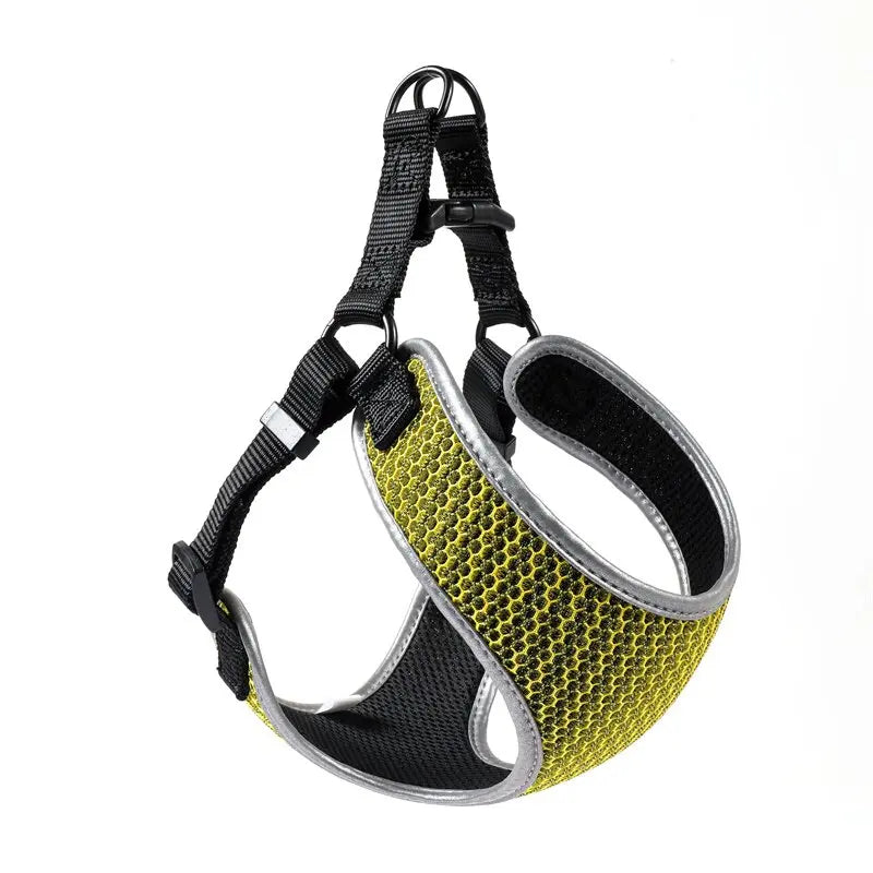 Pet Dog Vest Harness & Leash Set – Adjustable Soft Walking Harness for Small Dogs & Cats | Comfortable No-Pull Pet Vest CJ