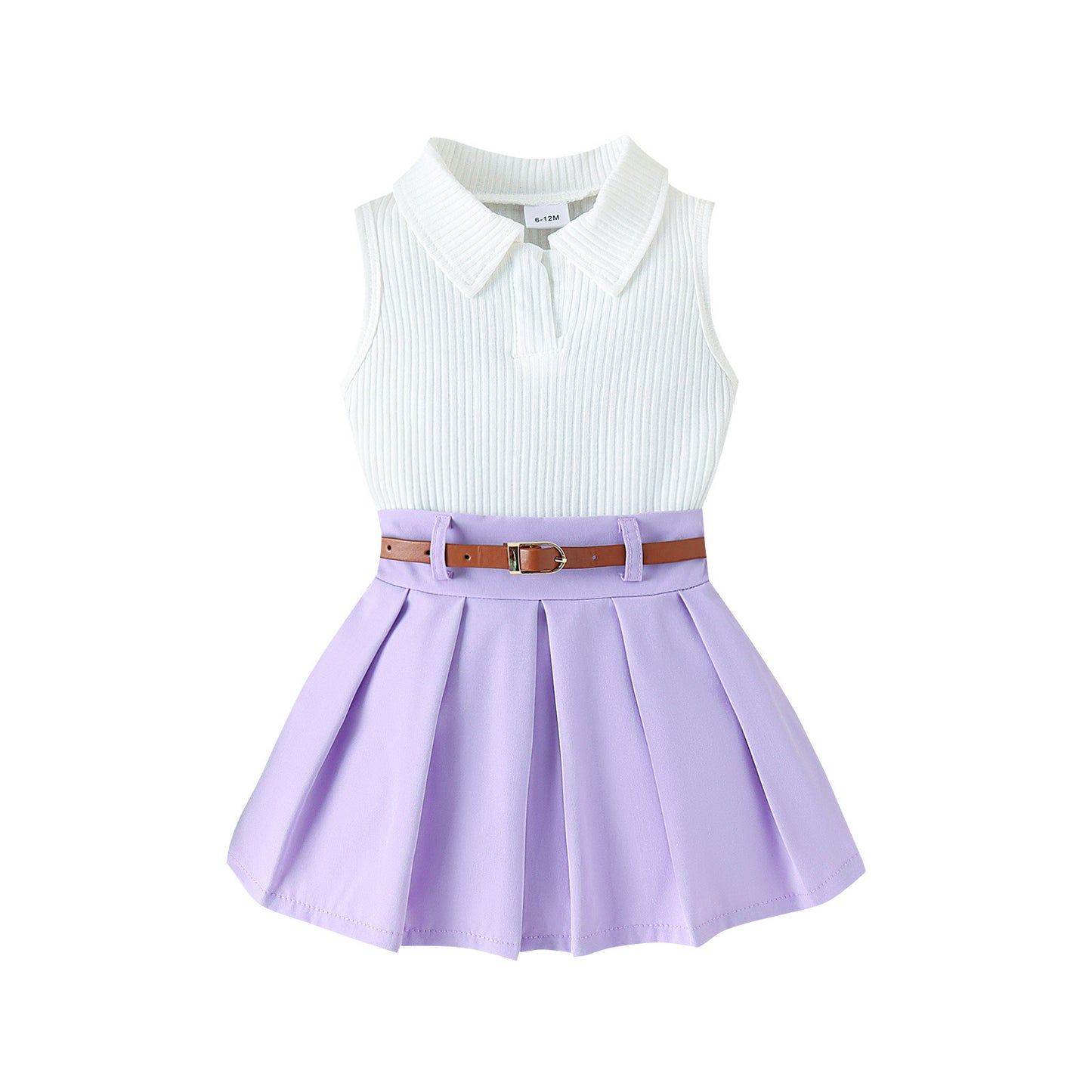 Baby Girls Sleeveless Two Piece Outfit Set | Toddler Girls Outfit Set - EverCharm Gifts