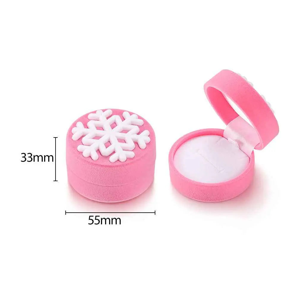 Cute Cartoon Jewelry Box- Plush Flip-Top Ring & Necklace Gift Case | Portable Mini Organizer
