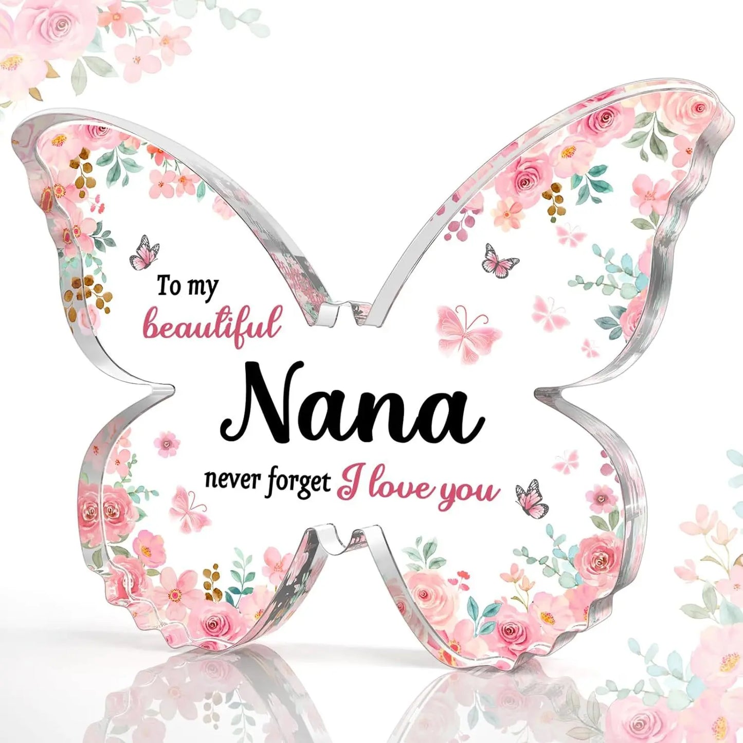 Butterfly Gift for Mom – Inspirational Acrylic Decor Mother’s Day Keepsake CJ
