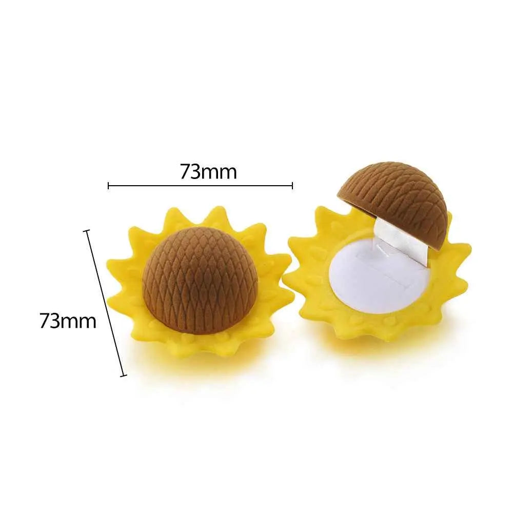 Cute Cartoon Jewelry Box- Plush Flip-Top Ring & Necklace Gift Case | Portable Mini Organizer