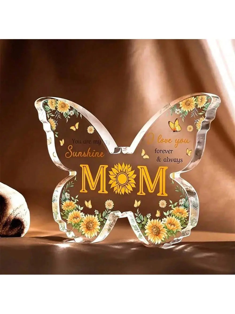 Butterfly Gift for Mom – Inspirational Acrylic Decor Mother’s Day Keepsake CJ