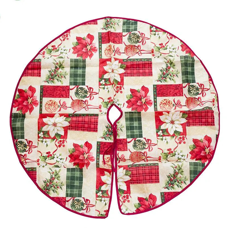 Christmas Tree Skirt – Plush Holiday Tree Decoration Mat | Soft Flannel Base Cover (60–100cm) CJ
