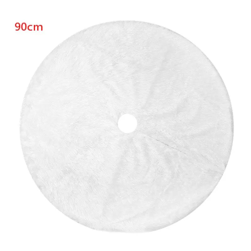 Christmas Tree Skirt – Plush Holiday Tree Decoration Mat | Soft Flannel Base Cover (60–100cm) CJ