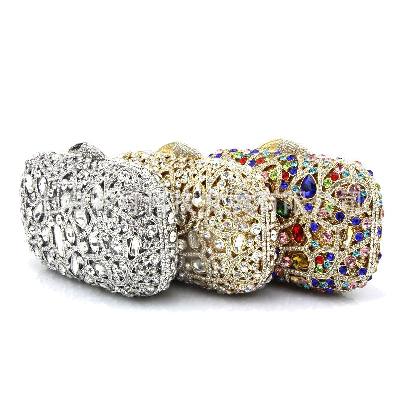 Women Crystal Evening Clutch Purse | Luxury Wedding & Gala Dinner Handbag