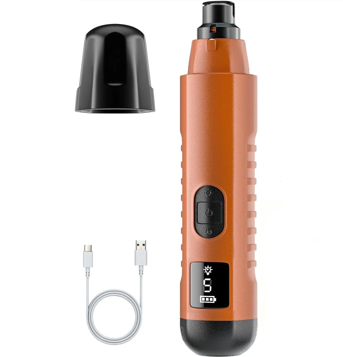 Silent Groom Pro Dog Nail Grinder – Rechargeable 5-Speed Pet Nail Trimmer with LED Light | Quiet Grooming Tool for Dogs & Cats CJ