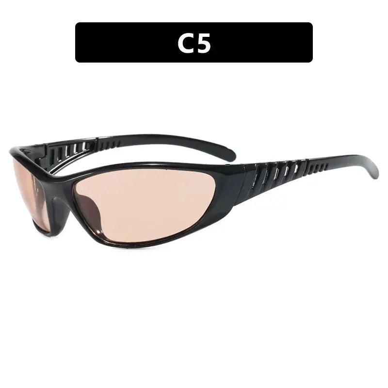 Y2K Futuristic Sunglasses – Retro Street Style UV Protection Shades for Women EPR