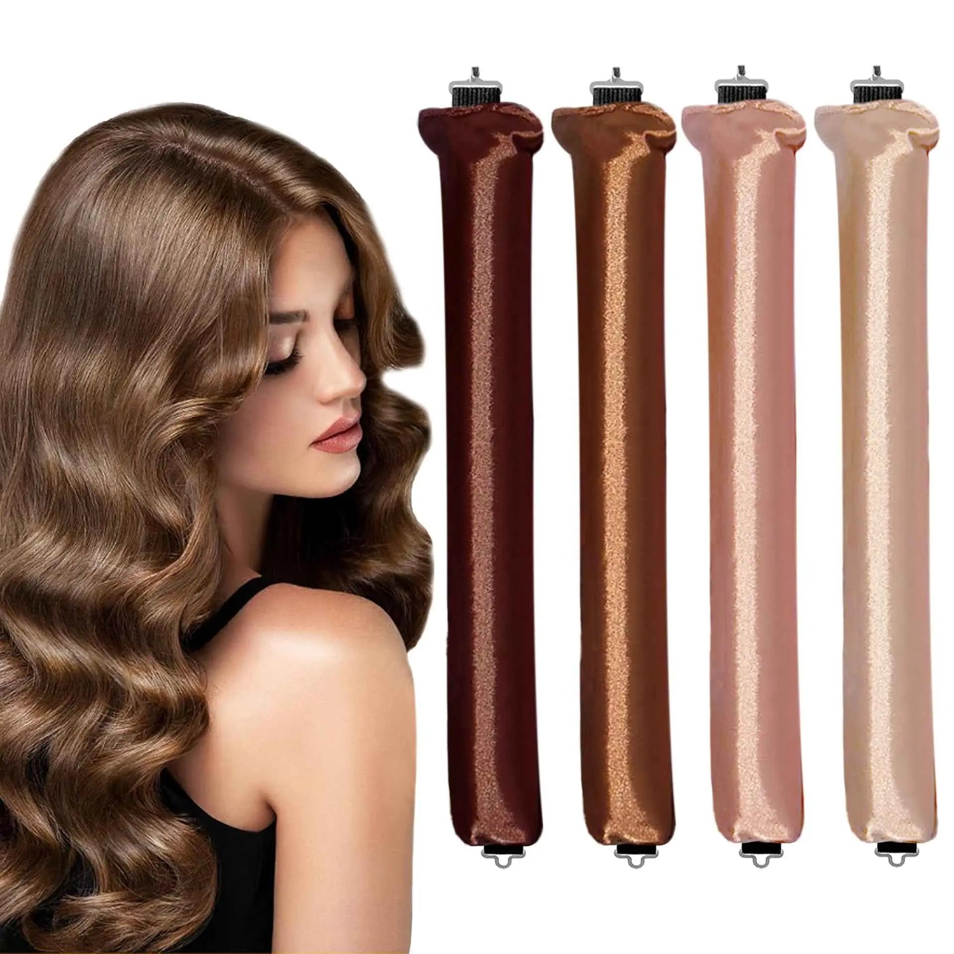 Heatless Hair Curling Set - Overnight Soft Curling Rods for Natural Waves