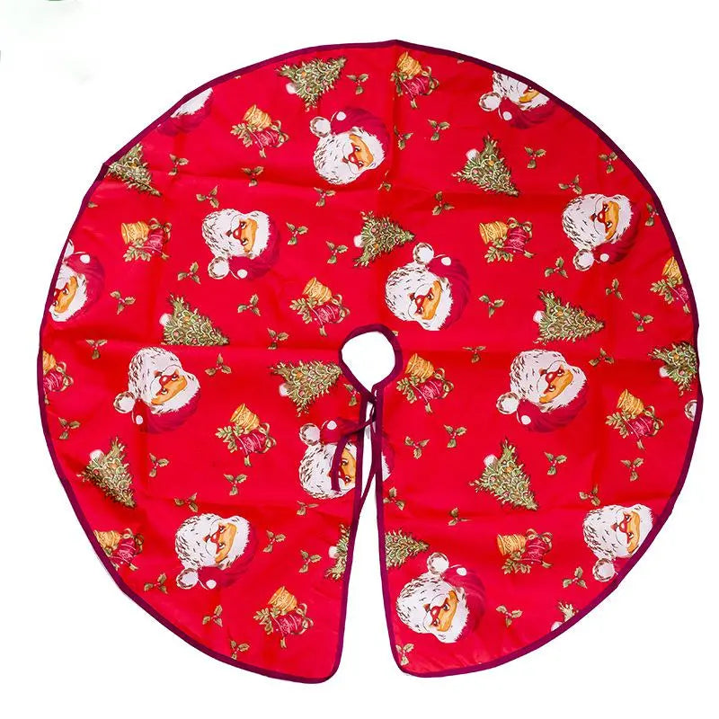 Christmas Tree Skirt – Plush Holiday Tree Decoration Mat | Soft Flannel Base Cover (60–100cm) CJ