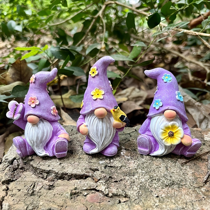 Easter Dwarf Elf Resin Figurine - Cute Garden Gnome Holiday Decoration