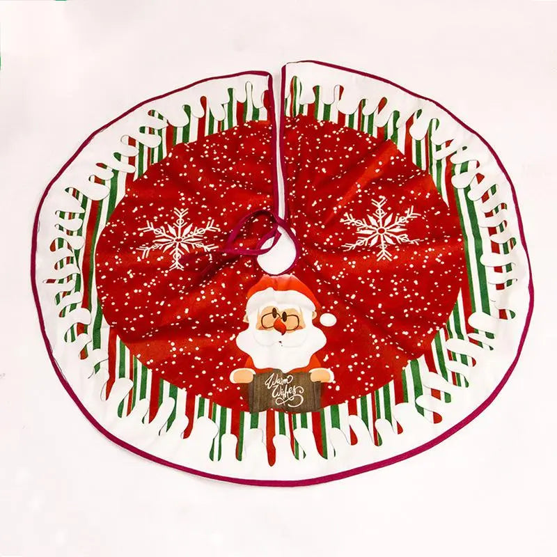 Christmas Tree Skirt – Plush Holiday Tree Decoration Mat | Soft Flannel Base Cover (60–100cm) CJ