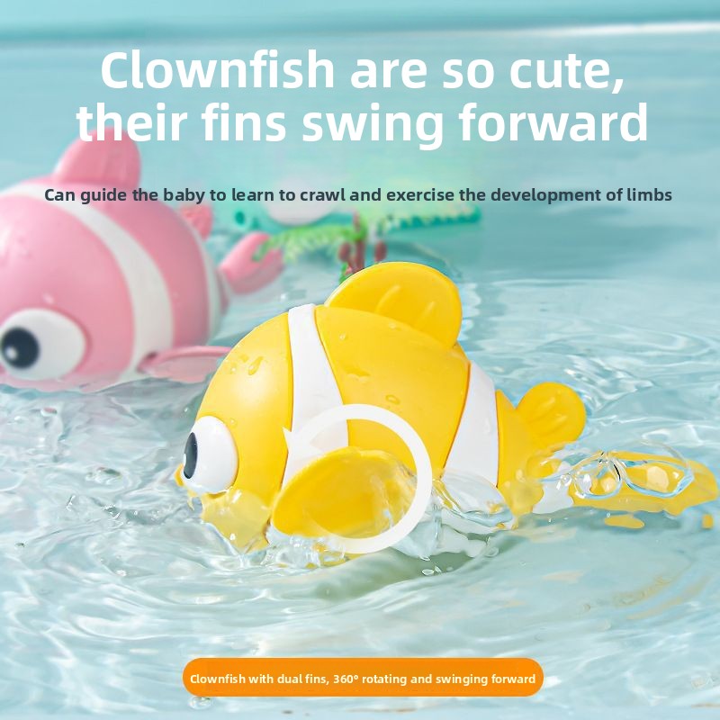 Wind-Up Swimming Bath Toys for Toddlers - Cute Clockwork Water Animal Toys