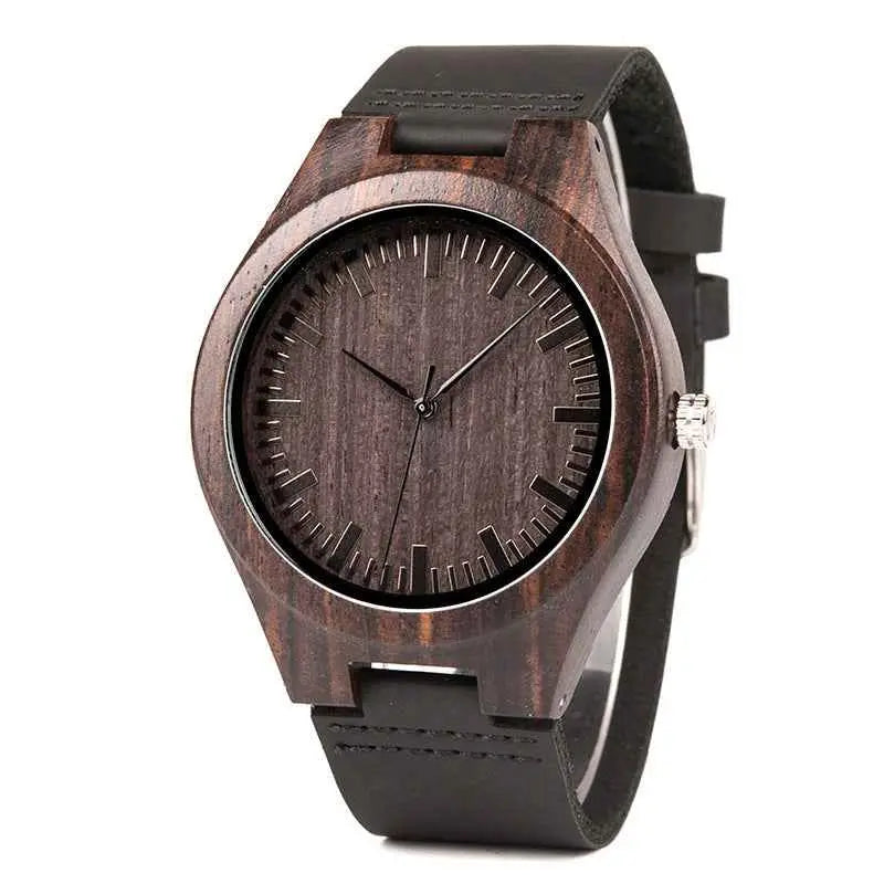 BOBO BIRD Engraving Men Watches Family Gifts For DAD Mens Quartz Women Wristwatch