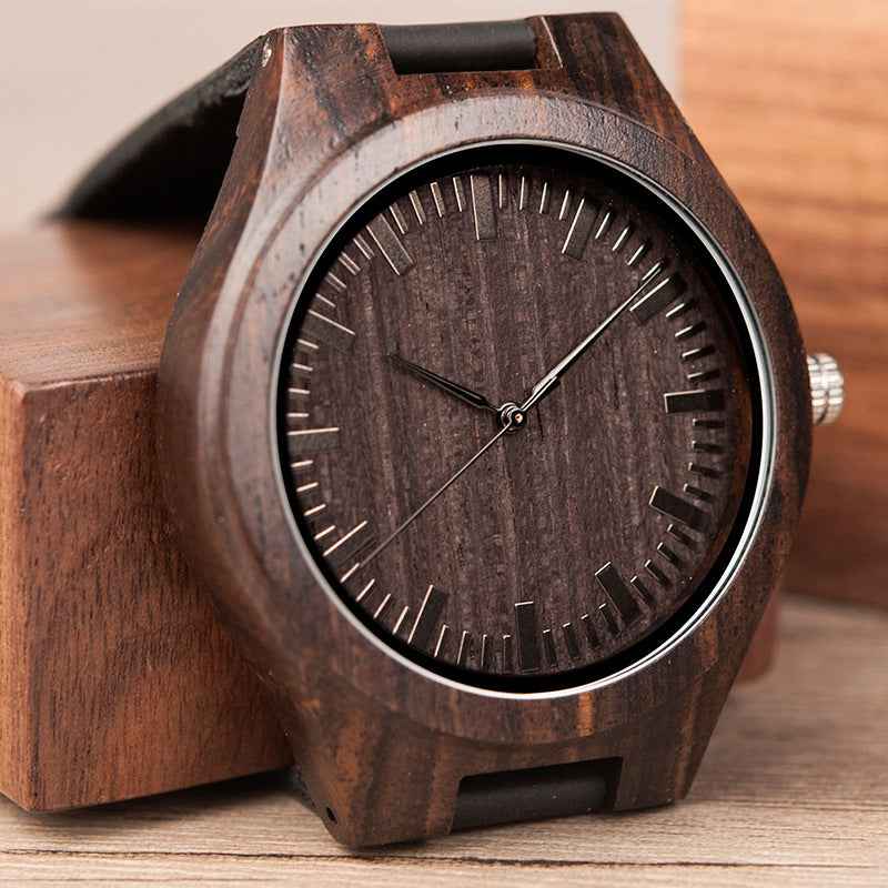 BOBO BIRD Engraving Men Watches Family Gifts For DAD Mens Quartz Women Wristwatch