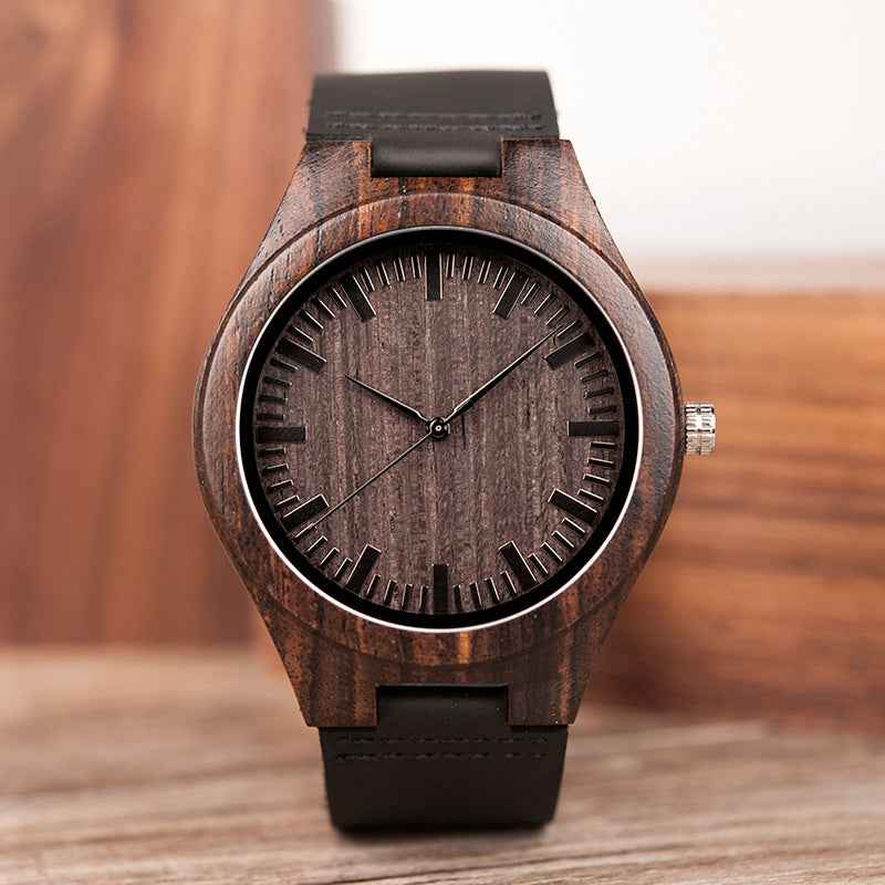BOBO BIRD Engraving Men Watches Family Gifts For DAD Mens Quartz Women Wristwatch