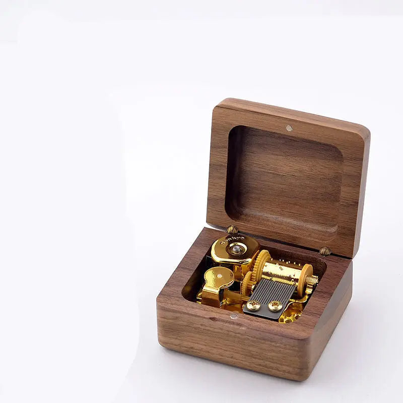 Personalized Wooden Music Box – Custom Photo & Engraved Gift with Classic Songs CJ