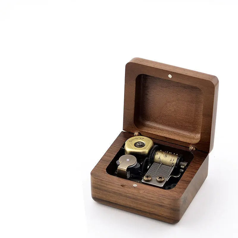 Personalized Wooden Music Box – Custom Photo & Engraved Gift with Classic Songs CJ