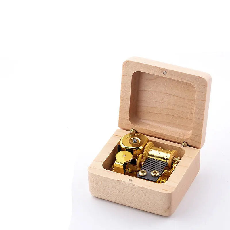 Personalized Wooden Music Box – Custom Photo & Engraved Gift with Classic Songs CJ