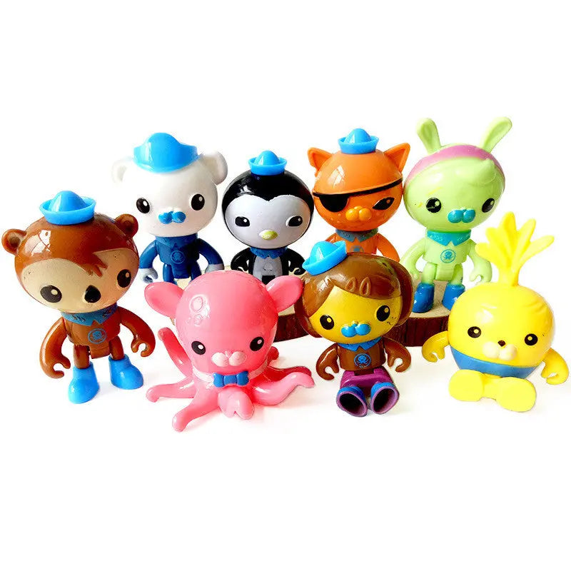 Kids Birthday Cake Topper Set – 8PCS Mini PVC Toy Decorations CJ