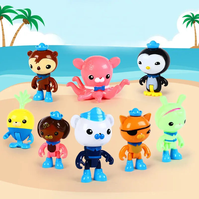 Kids Birthday Cake Topper Set – 8PCS Mini PVC Toy Decorations CJ