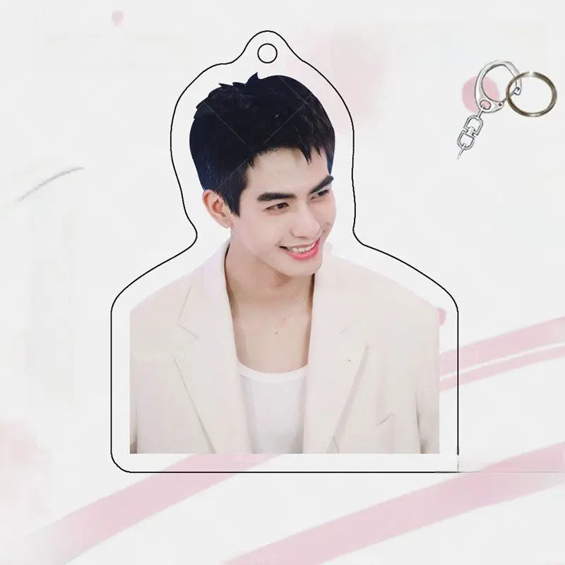 Song Weilong Acrylic Keychain Double-Sided Celebrity Charm | Fan Merch Bag Pendant with Gift Box TED