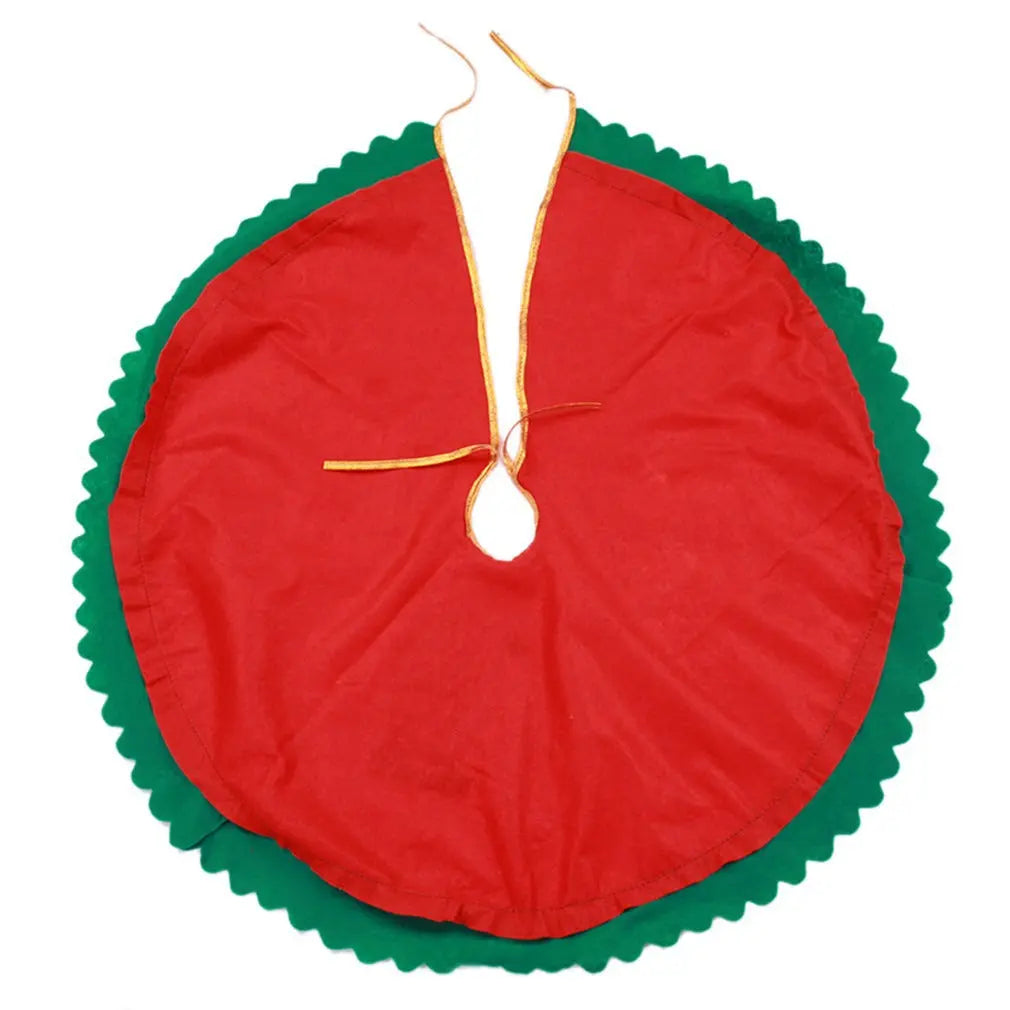 Christmas Tree Skirt – Plush Holiday Tree Decoration Mat | Soft Flannel Base Cover (60–100cm) CJ