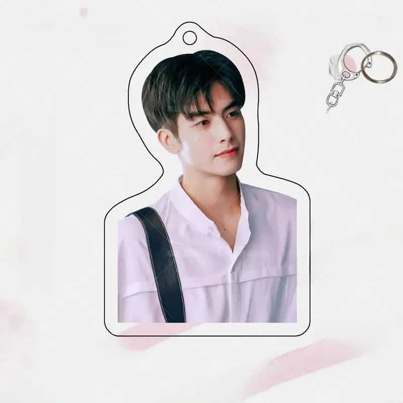 Song Weilong Acrylic Keychain Double-Sided Celebrity Charm | Fan Merch Bag Pendant with Gift Box TED