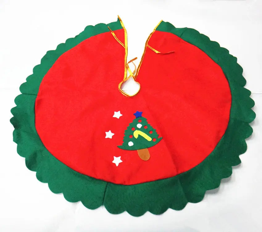 Christmas Tree Skirt – Plush Holiday Tree Decoration Mat | Soft Flannel Base Cover (60–100cm) CJ