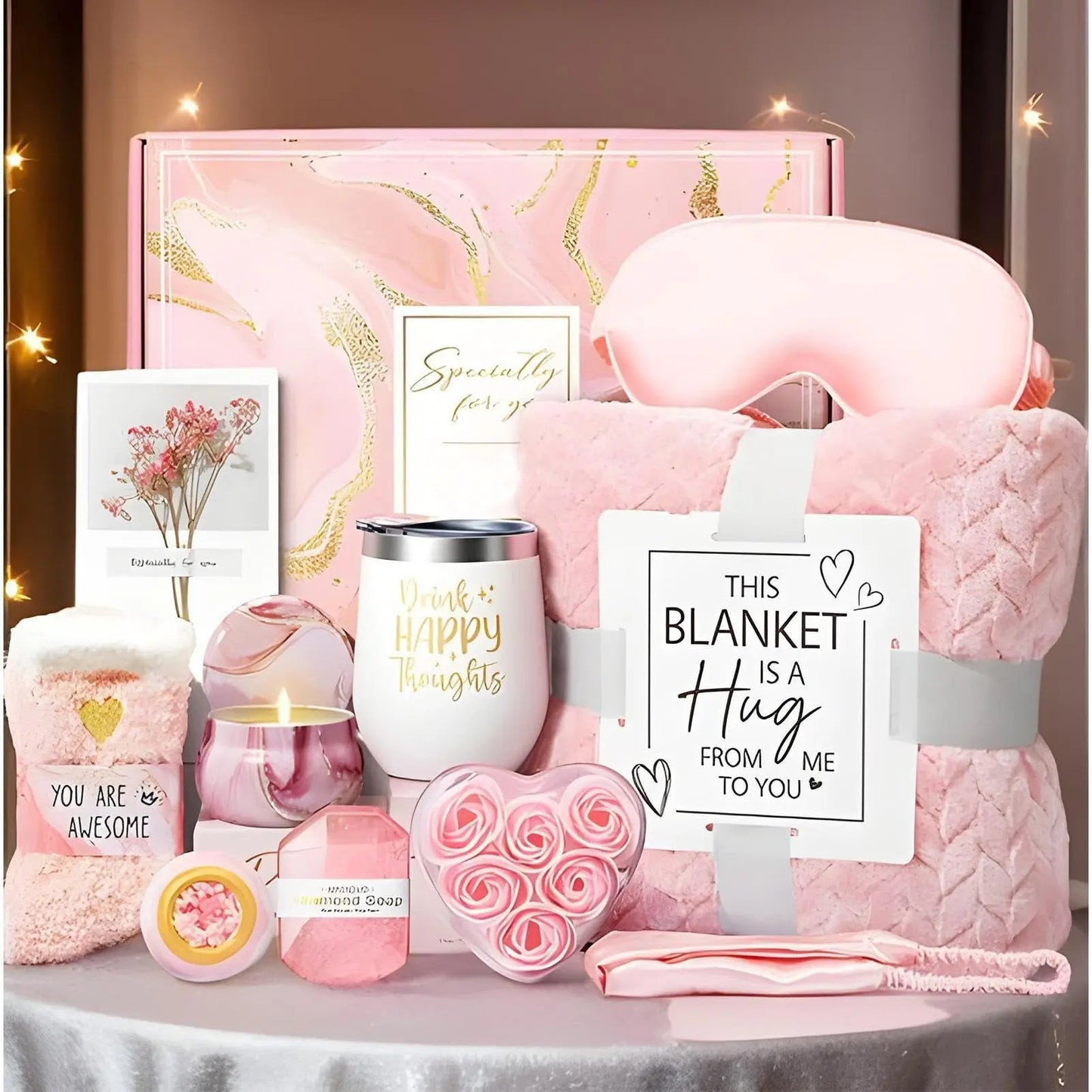 Luxury Spa Gift Box  Relaxation Gift Basket for Women | Self Care Kit for Birthdays & Mothers Day TED