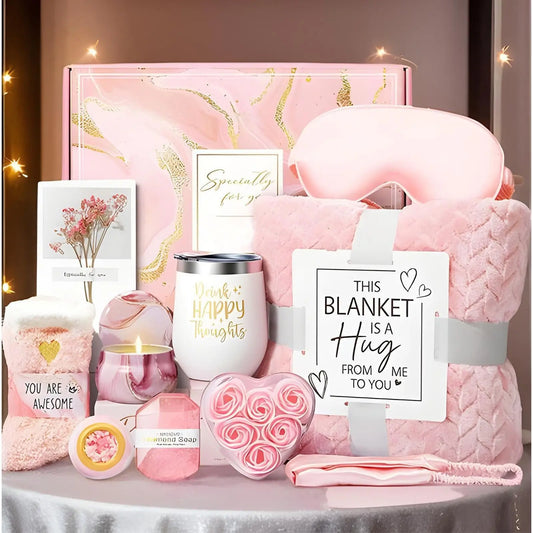 Luxury Spa Gift Box  Relaxation Gift Basket for Women | Self Care Kit for Birthdays & Mothers Day TED
